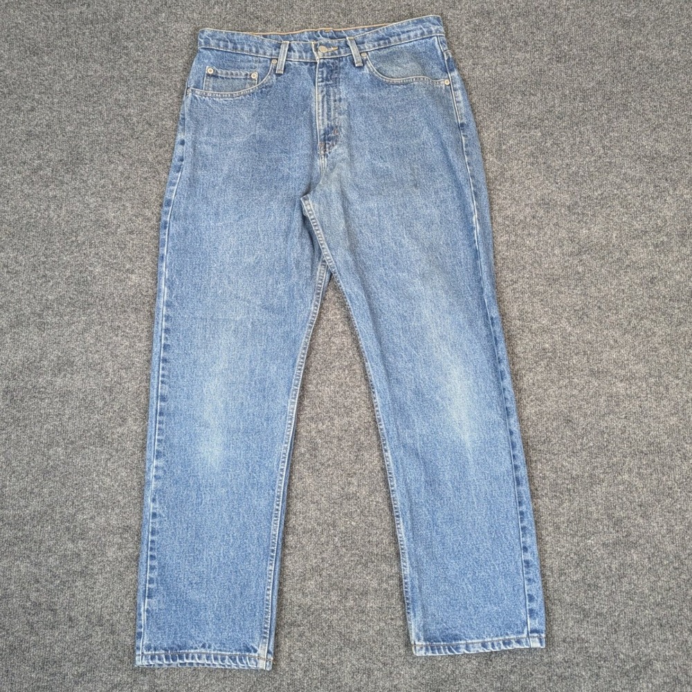 Polo Jeans Co Ralph Lauren Mens 34x30 Relaxed Fit Blue Denim Jeans Medium Wash